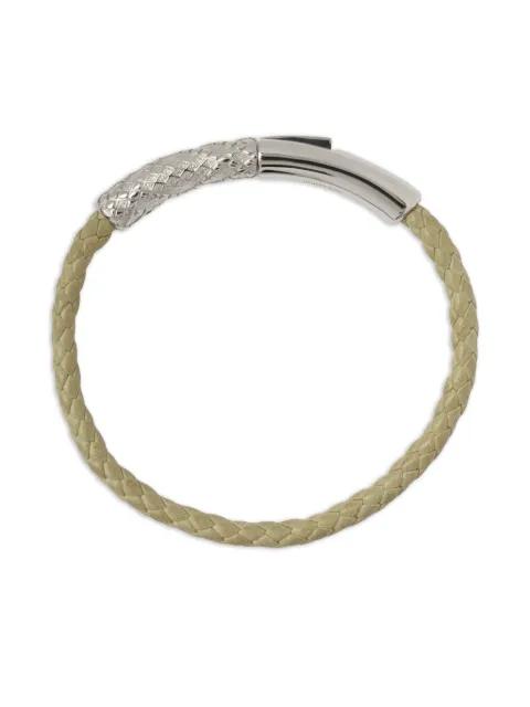 Check leather bracelet by BURBERRY