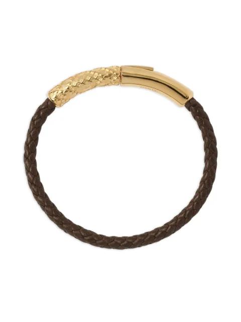 Check leather bracelet by BURBERRY