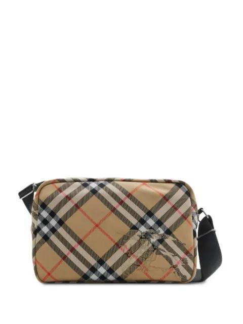 Check messenger bag by BURBERRY