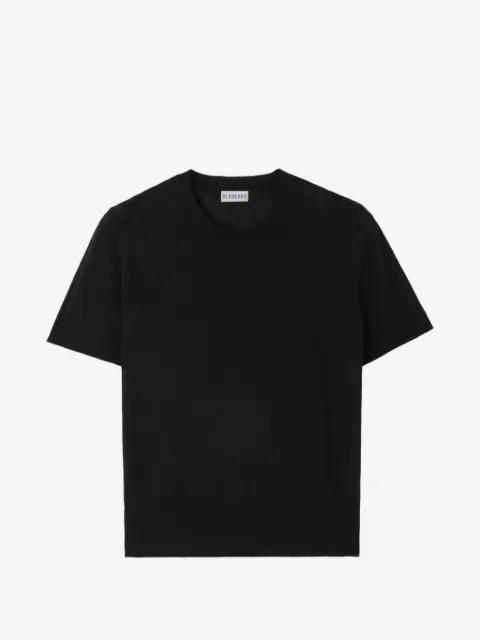 Check-panel wool silk top by BURBERRY