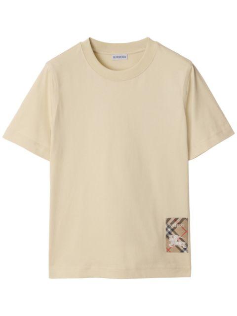 Check-patch T-shirt by BURBERRY