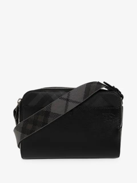 Check-pattern messenger bag by BURBERRY