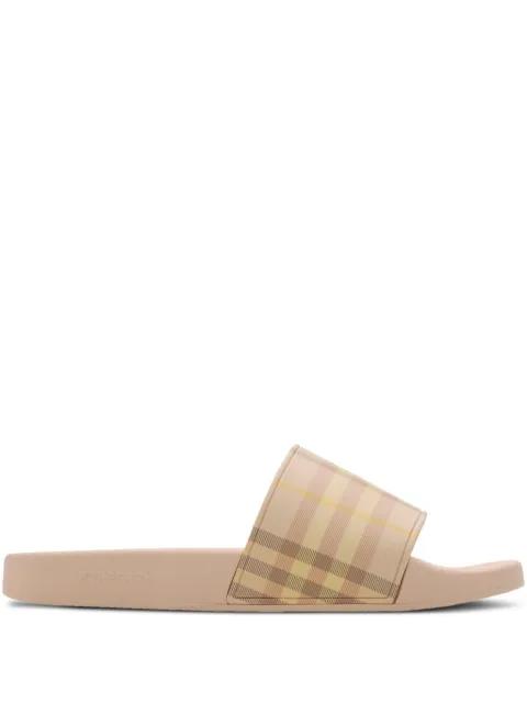 Check-pattern slides by BURBERRY