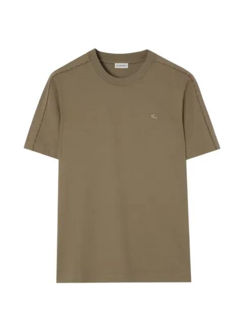 Check-piping cotton T-shirt by BURBERRY