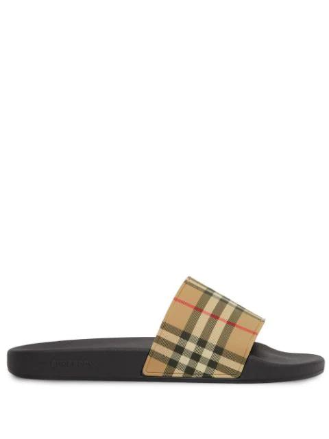 Check-print slides by BURBERRY
