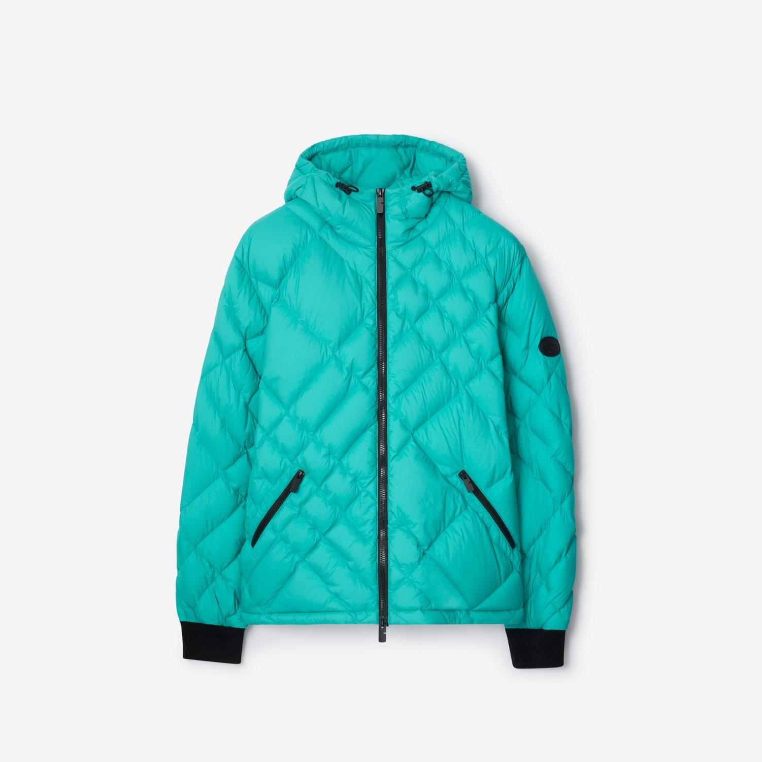 Check-stitch Nylon Doversgreen Puffer Jacket by BURBERRY