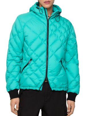 Check-stitch Nylon Hooded Puffer Jacket by BURBERRY