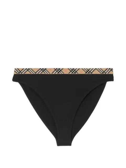 Check-trim bikini briefs by BURBERRY