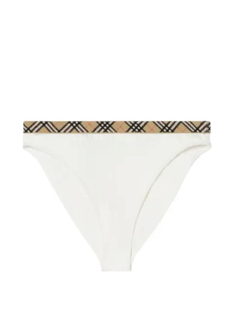 Check-trim bikini briefs by BURBERRY