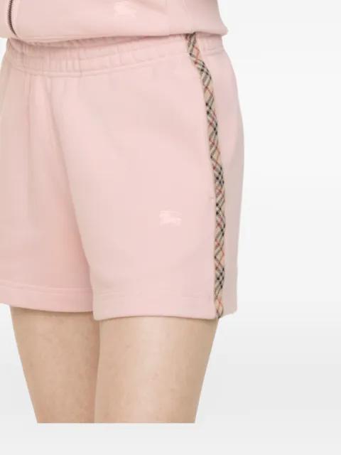 Check-trim cotton shorts by BURBERRY