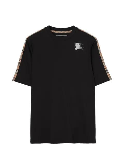 Check-trim jersey T-shirt by BURBERRY