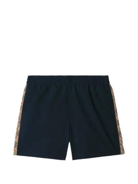 Check trim swim shorts by BURBERRY