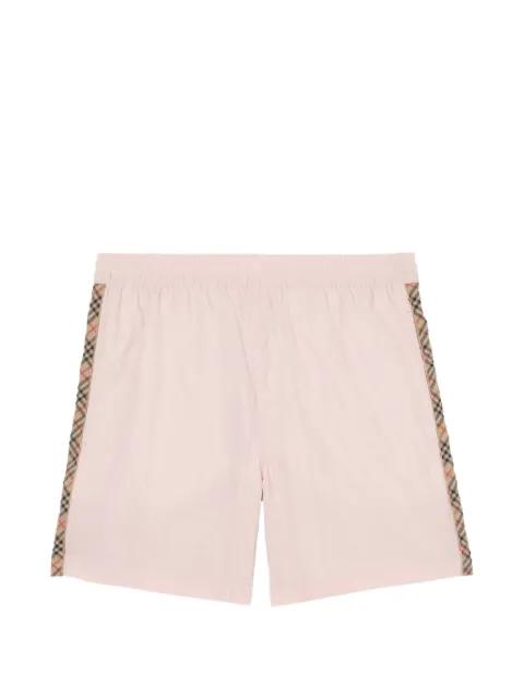 Check trim swim shorts by BURBERRY
