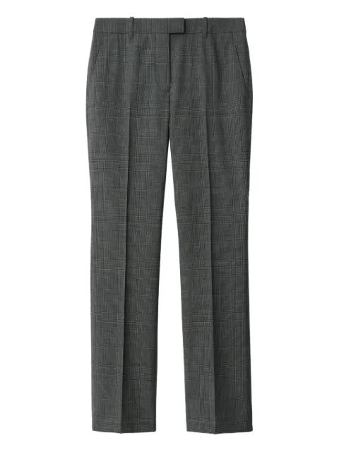 Check wool tailored trousers by BURBERRY
