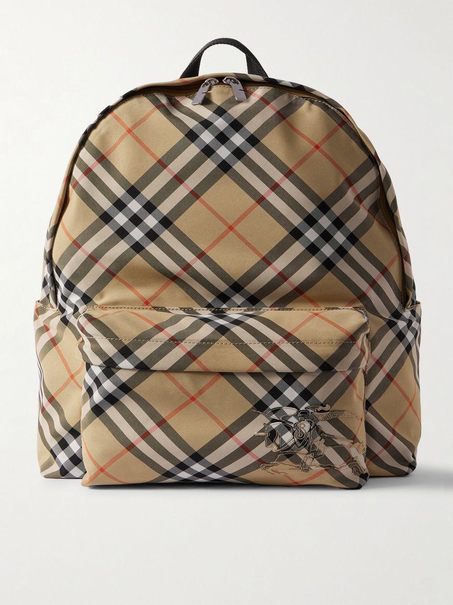 Checked Coated-Canvas Backpack by BURBERRY