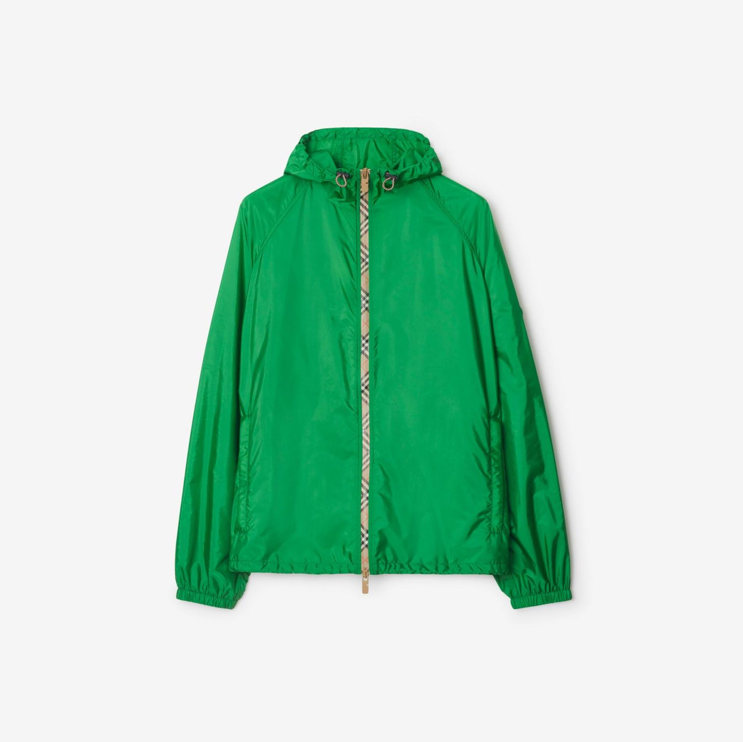 Checker-tape Nylon Hooded Jacket by BURBERRY Checker-tape Nylon Hooded Jacket by BURBERRY