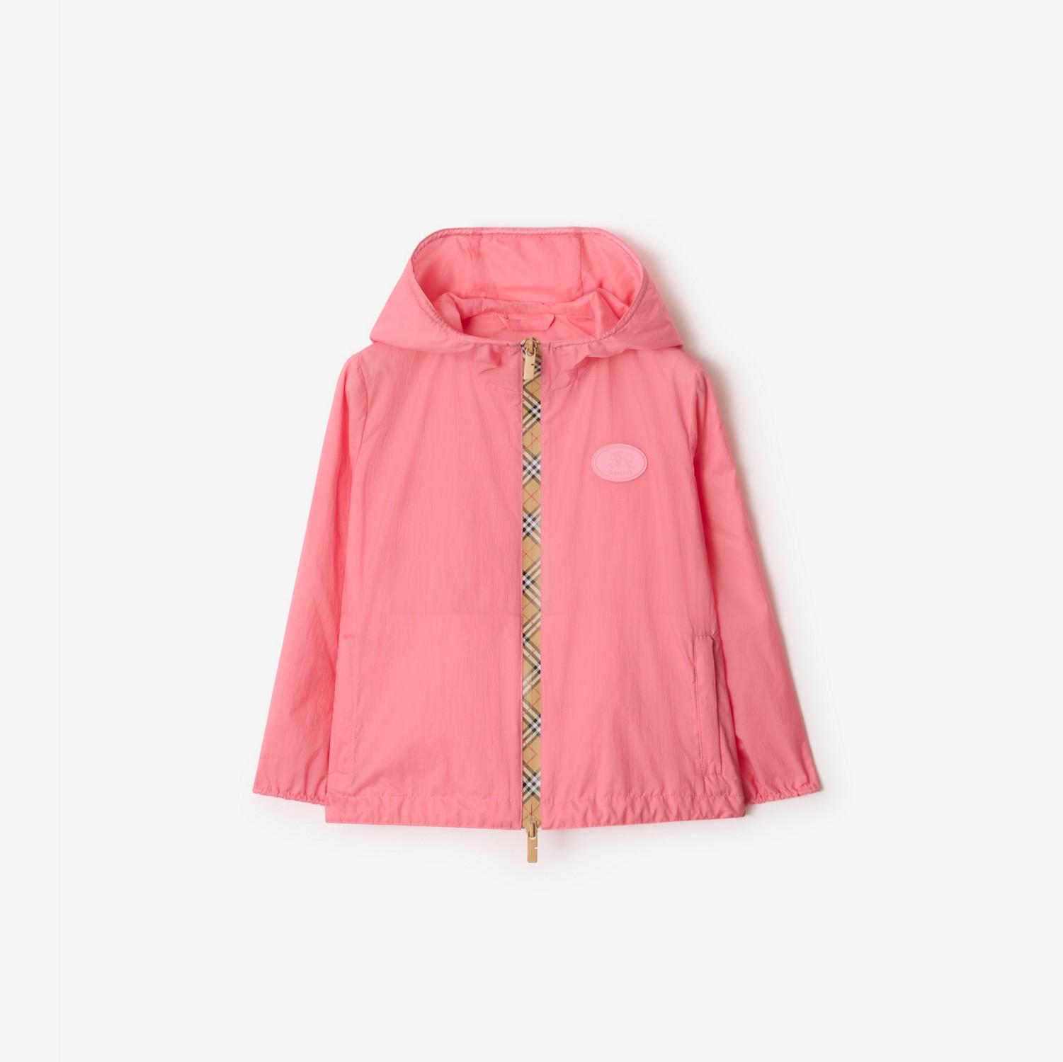 Checker-tape Nylon Hooded Jacket by BURBERRY