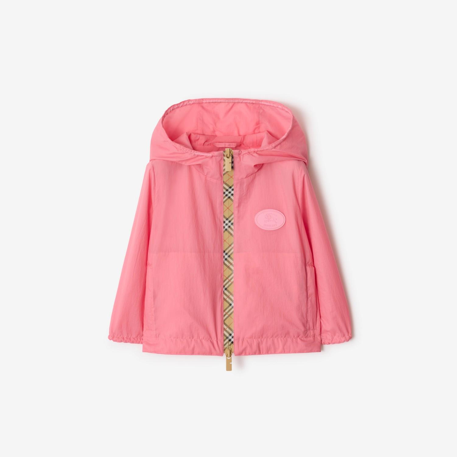 Checker-tape Nylon Hooded Jacket by BURBERRY
