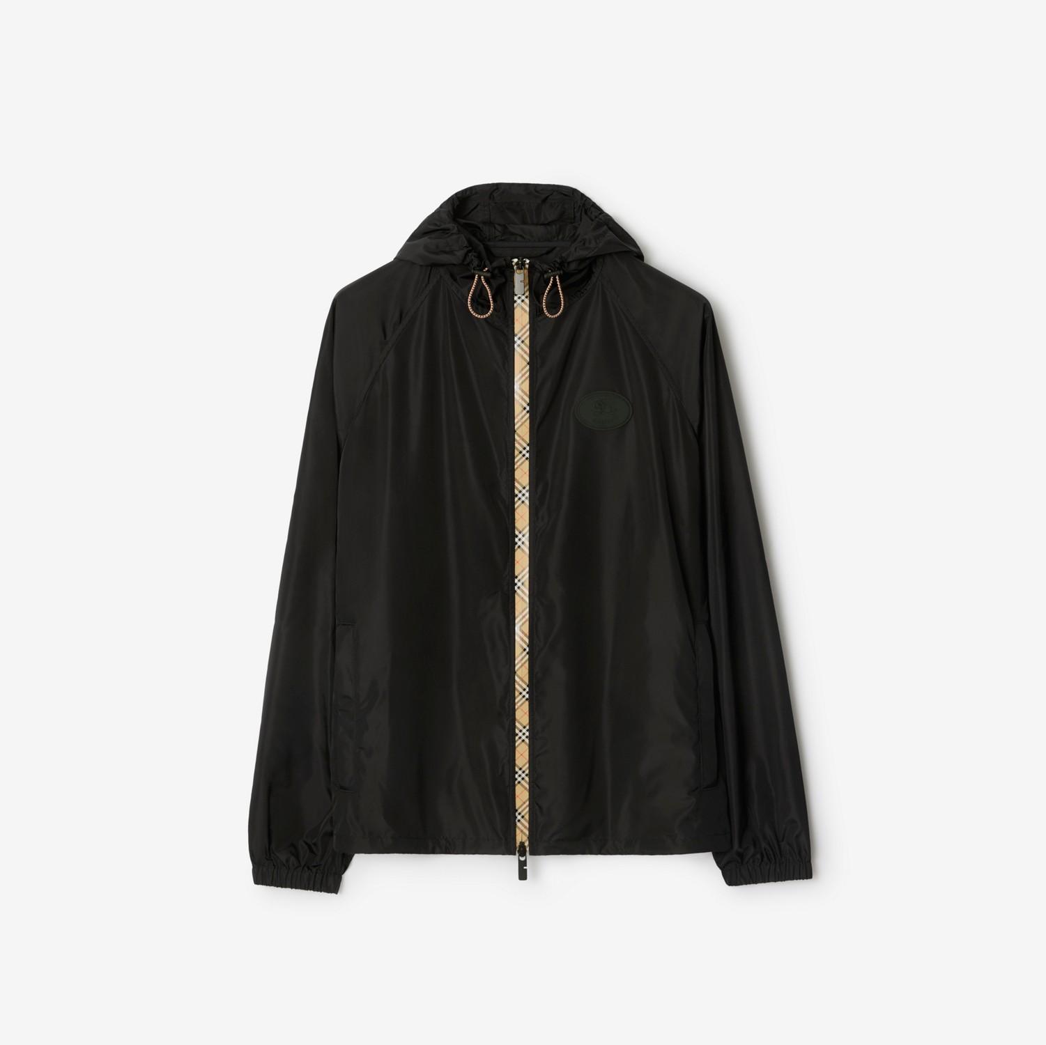 Checker-tape Nylon Hooded Jacket by BURBERRY