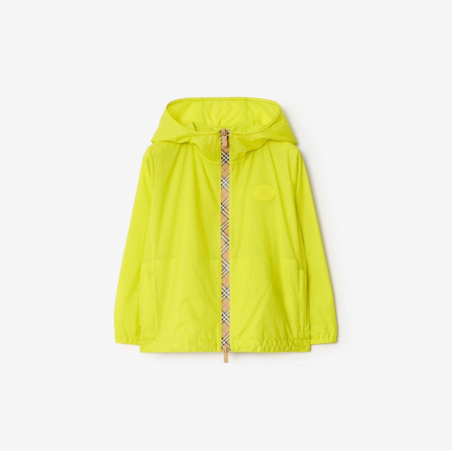 Checker-tape Nylon Hooded Jacket by BURBERRY