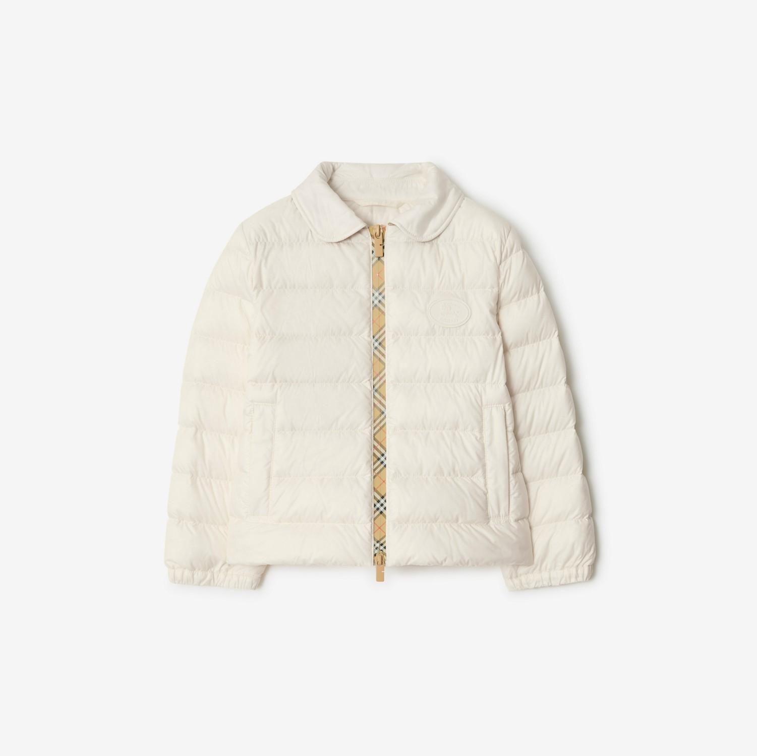 Checker-tape Nylon Puffer Jacket by BURBERRY