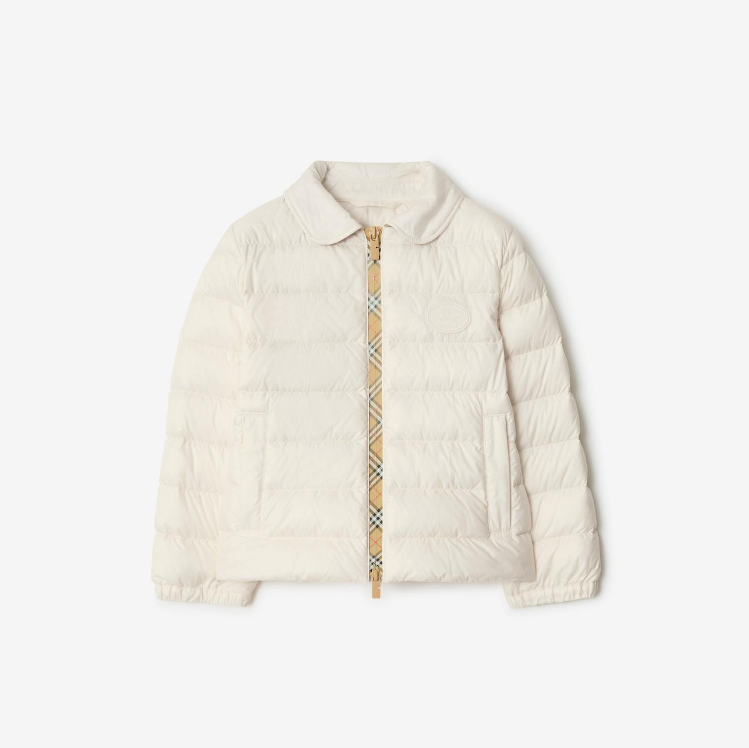 Checker-tape Nylon Puffer Jacket by BURBERRY