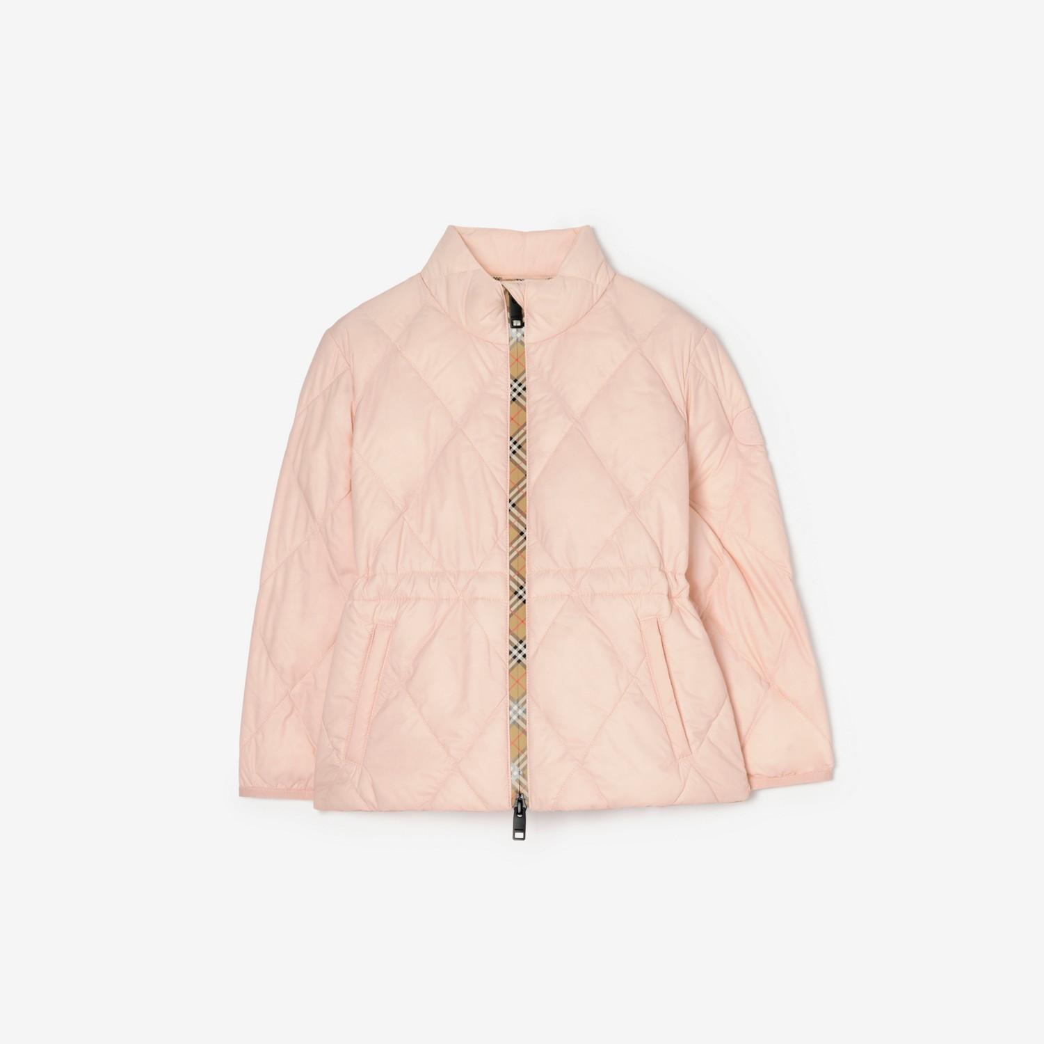 Checker-tape Nylon Puffer Jacket by BURBERRY