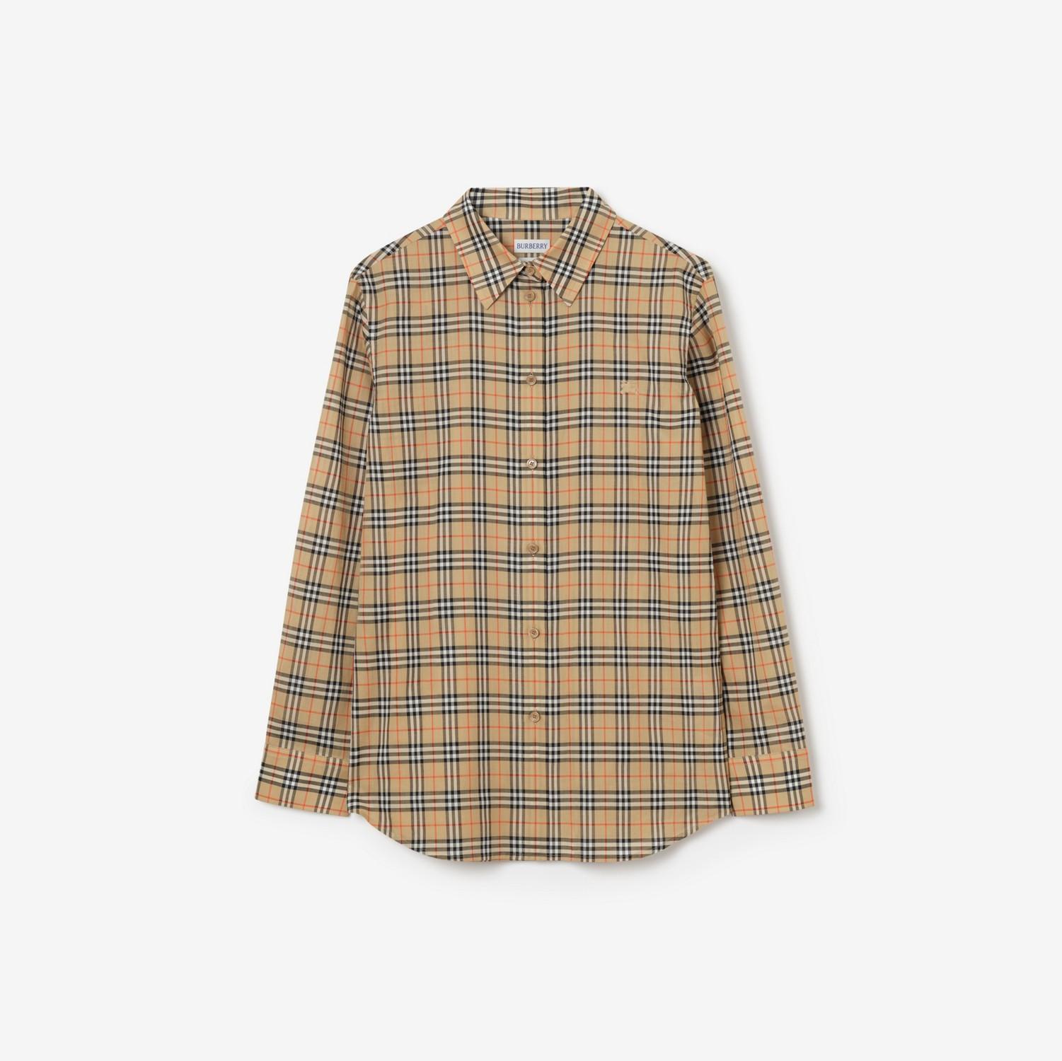 Classic Fit Check Cotton Shirt by BURBERRY