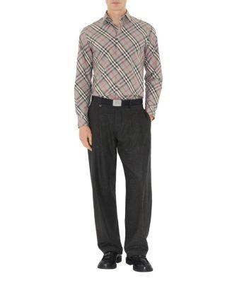 Classic Fit Check Cotton Shirt by BURBERRY