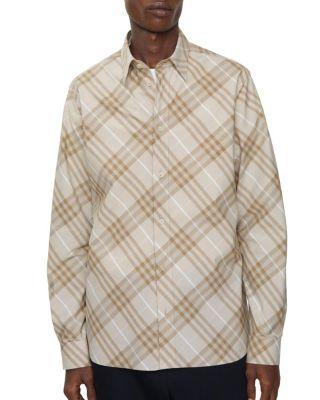 Classic Fit Check Cotton Shirt by BURBERRY