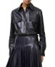Classic Fit Leather Shirt by BURBERRY