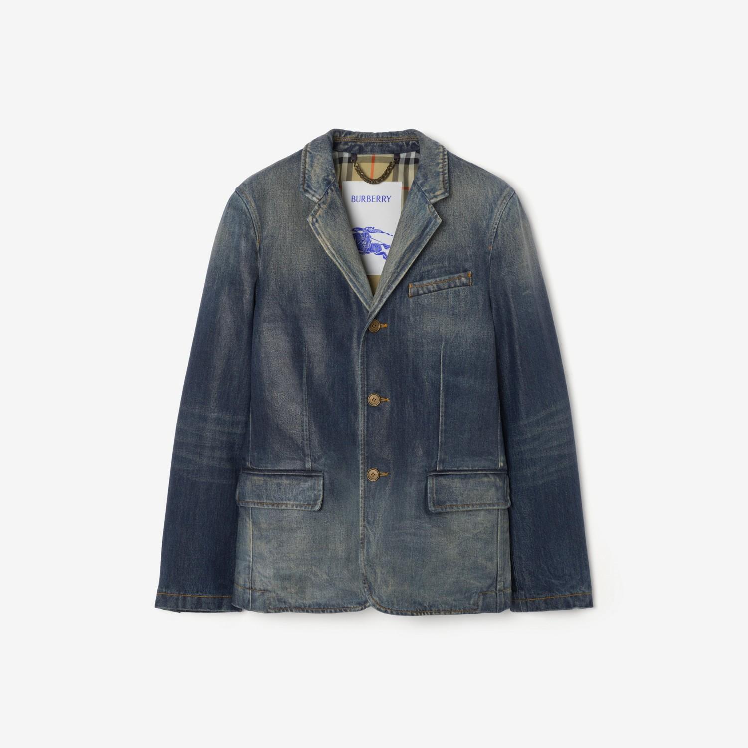 Coated Denim Tailored Jacket by BURBERRY