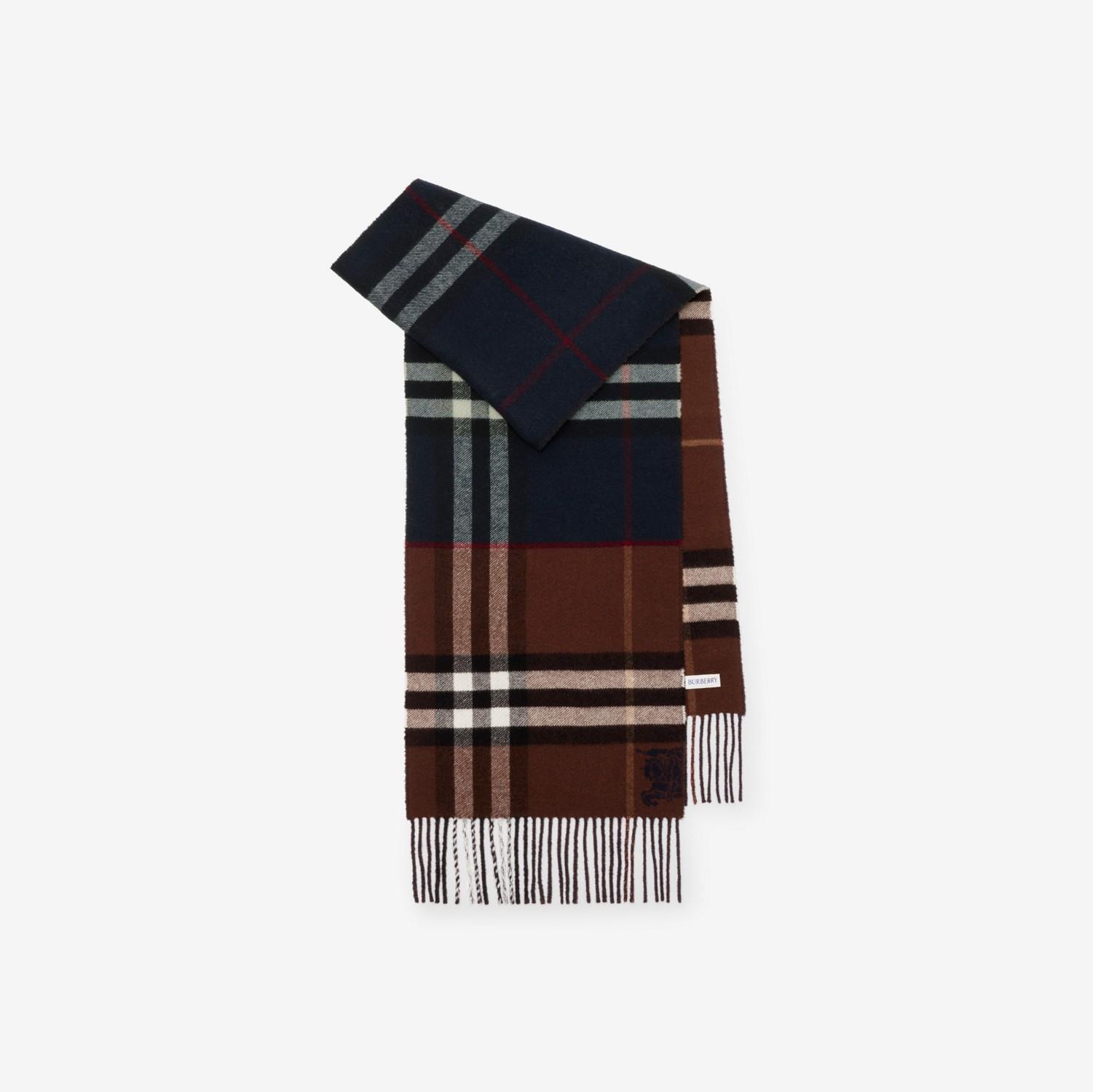 Contrast Check Cashmere Scarf by BURBERRY