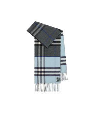 Contrast Check Cashmere Scarf by BURBERRY