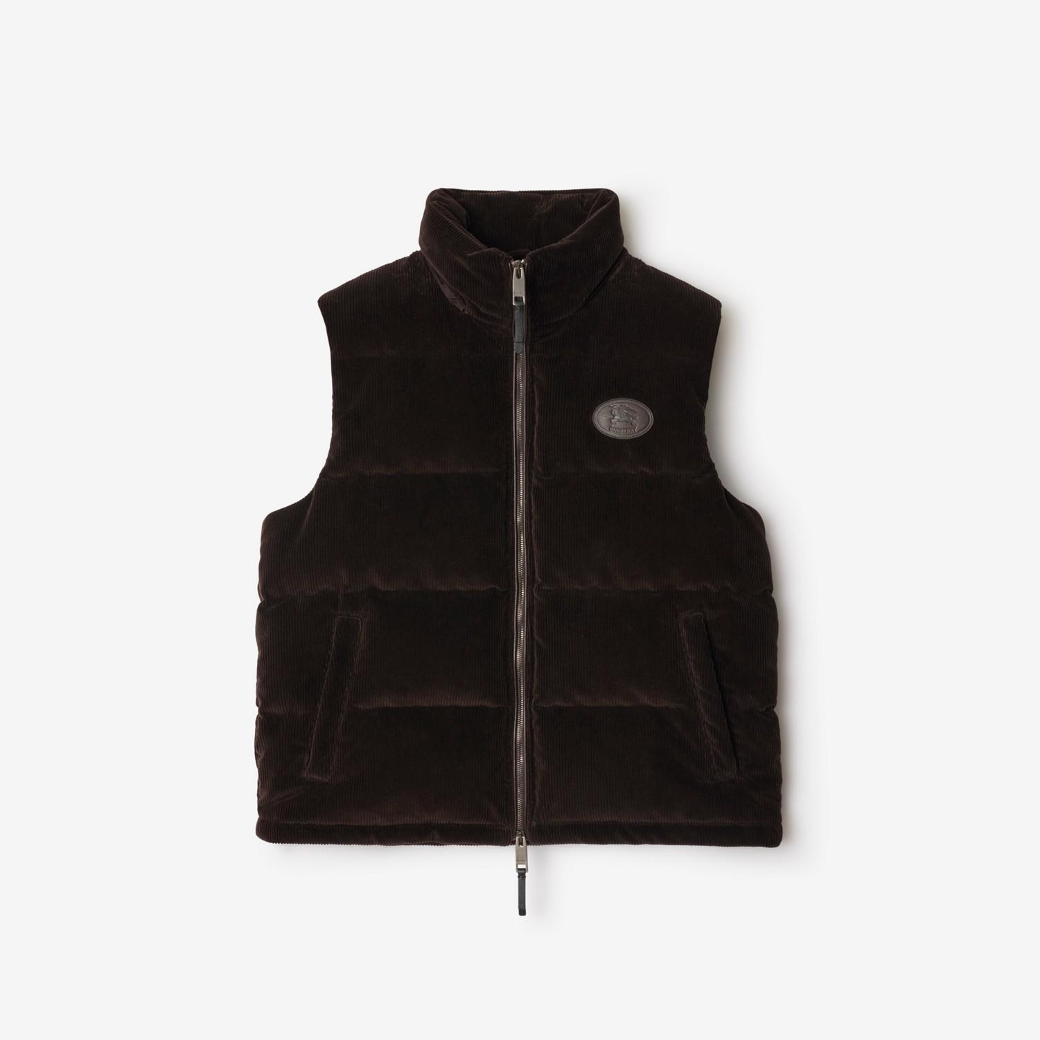 Corduroy Puffer Gilet by BURBERRY