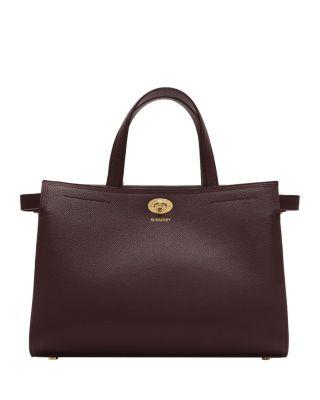 Cotswolds Check Small Leather Tote by BURBERRY