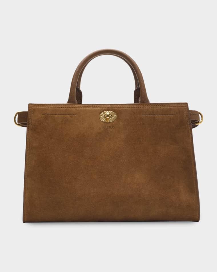 Cotswolds Small Suede Tote Bag by BURBERRY