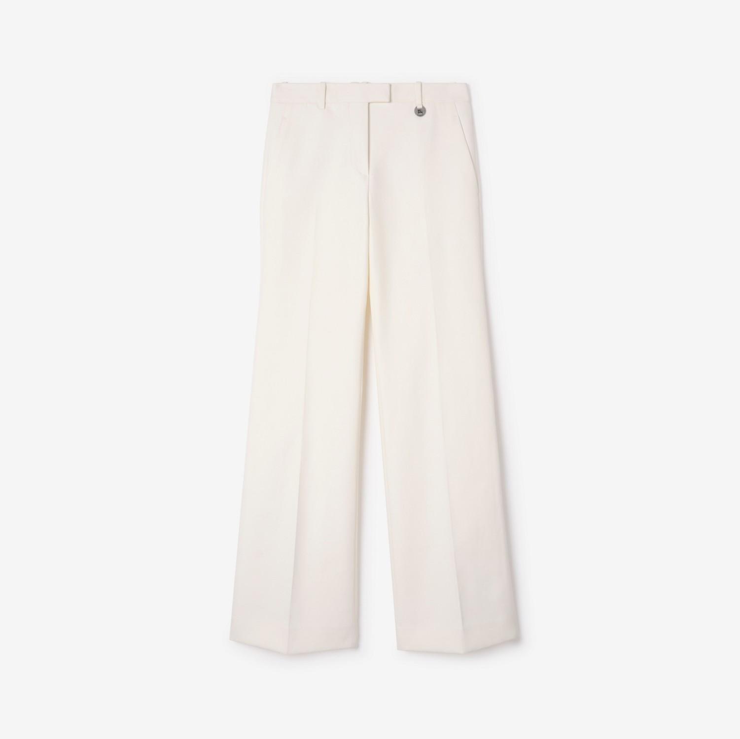 Cotton Blend Tailored Trousers by BURBERRY