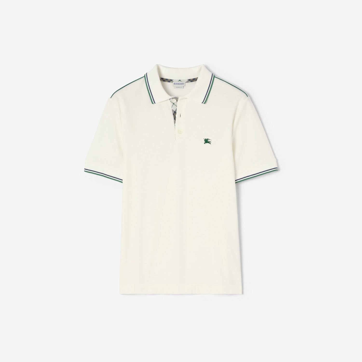 Cotton Blend Tennis Polo Shirt by BURBERRY