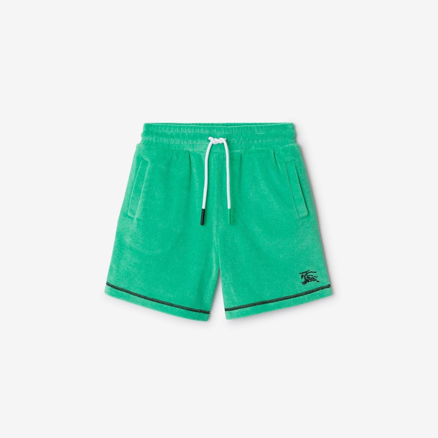 Cotton Blend Towelling Shorts by BURBERRY