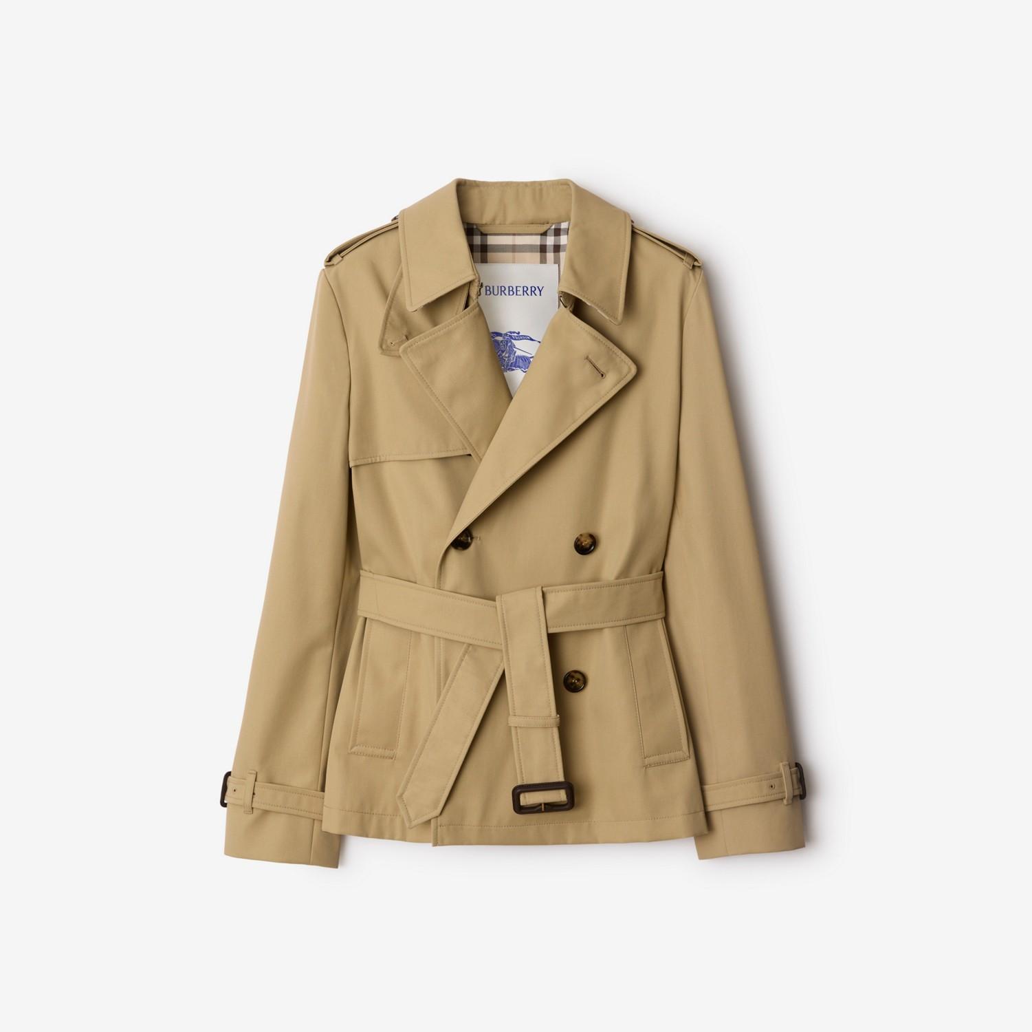 Cotton Blend Trench Jacket by BURBERRY