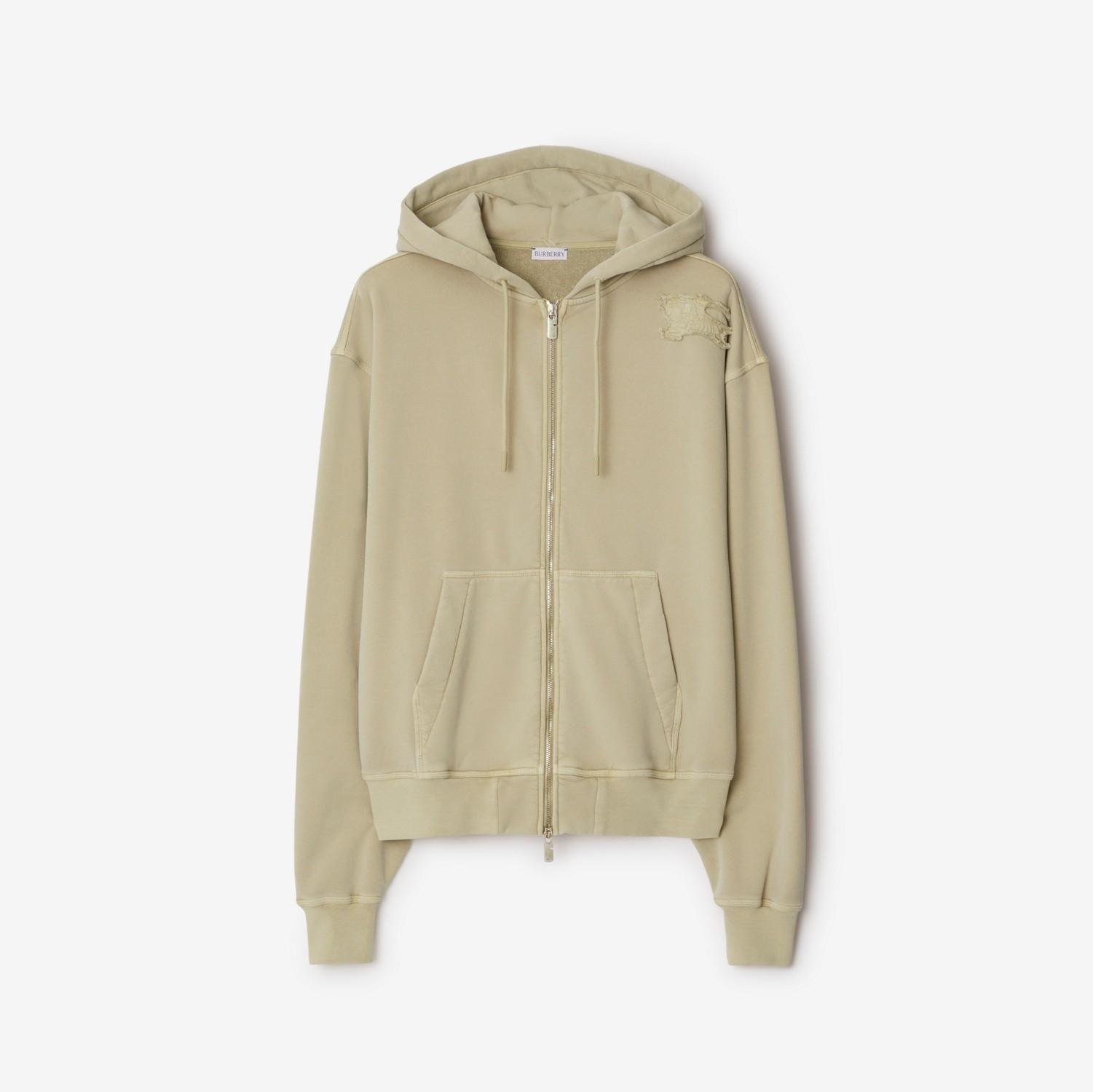 Cotton Blend Zip Hoodie by BURBERRY