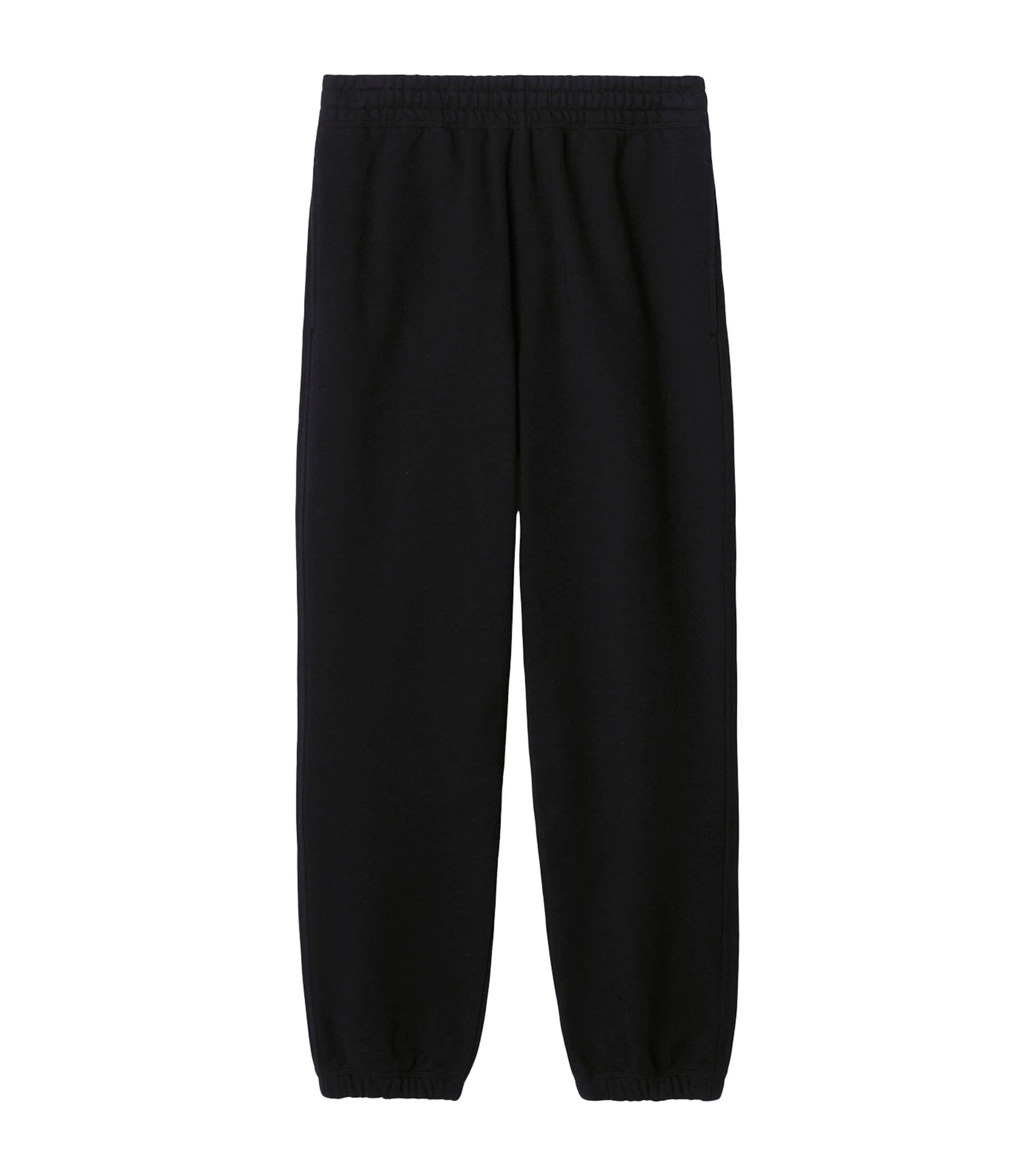 Cotton Check-Detail Sweatpants by BURBERRY
