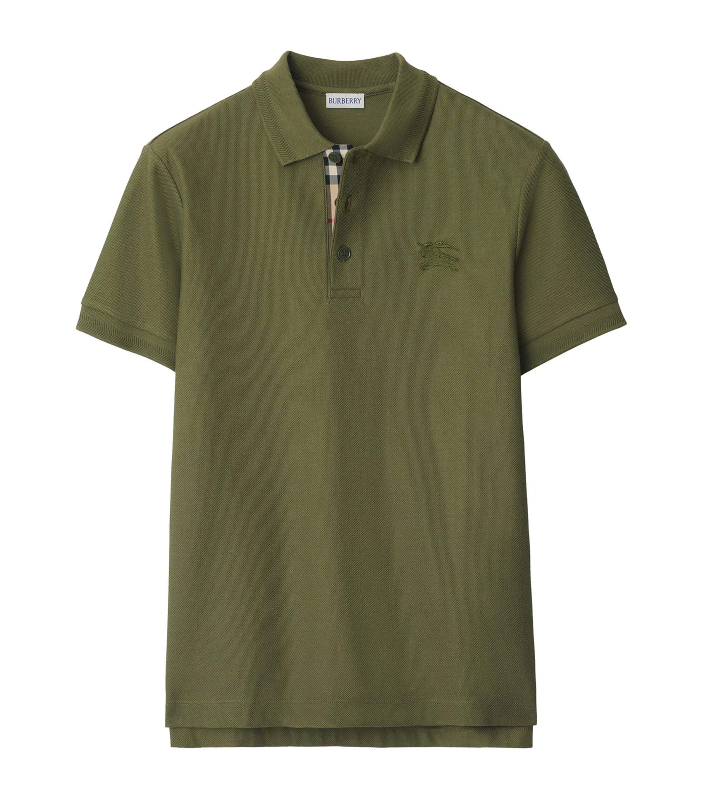 Cotton EKD -Embroidered Polo Shirt by BURBERRY