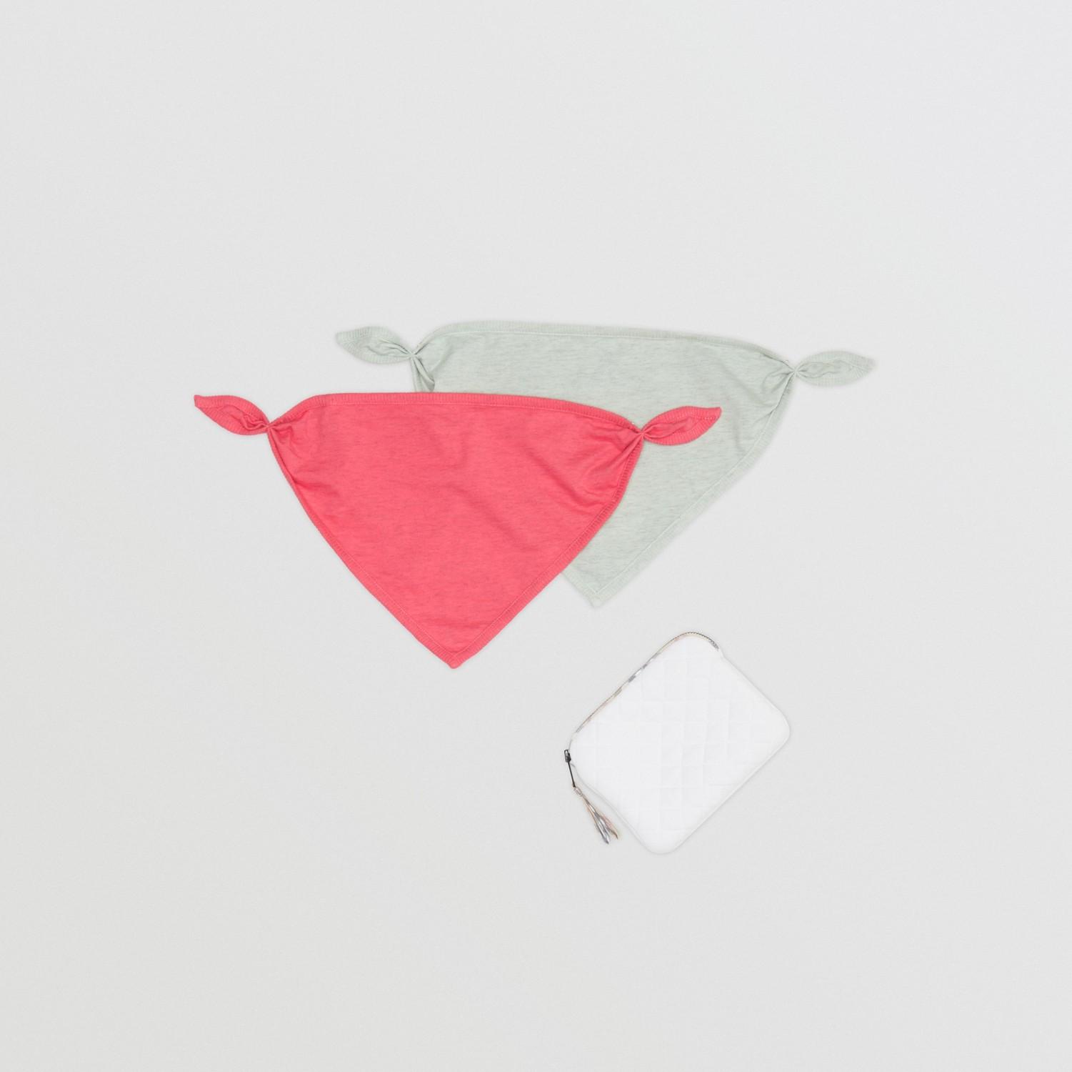 Cotton Jersey Two-piece Baby Gift Set by BURBERRY