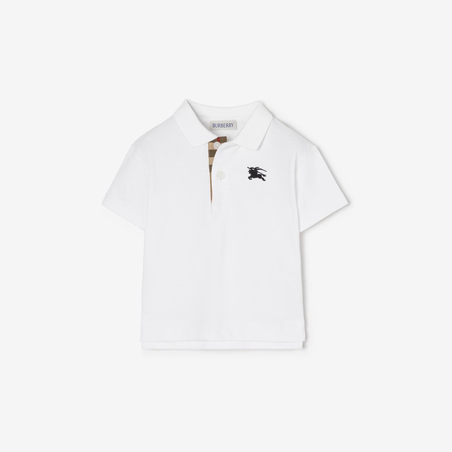 Cotton Piqué Polo Shirt by BURBERRY