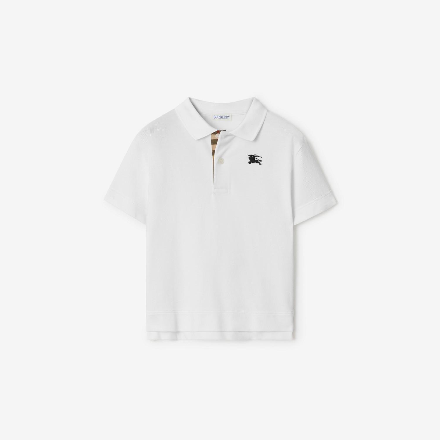 Cotton Piqué Polo Shirt by BURBERRY