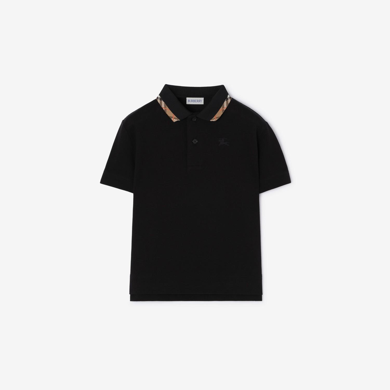 Cotton Pique Polo Shirt by BURBERRY