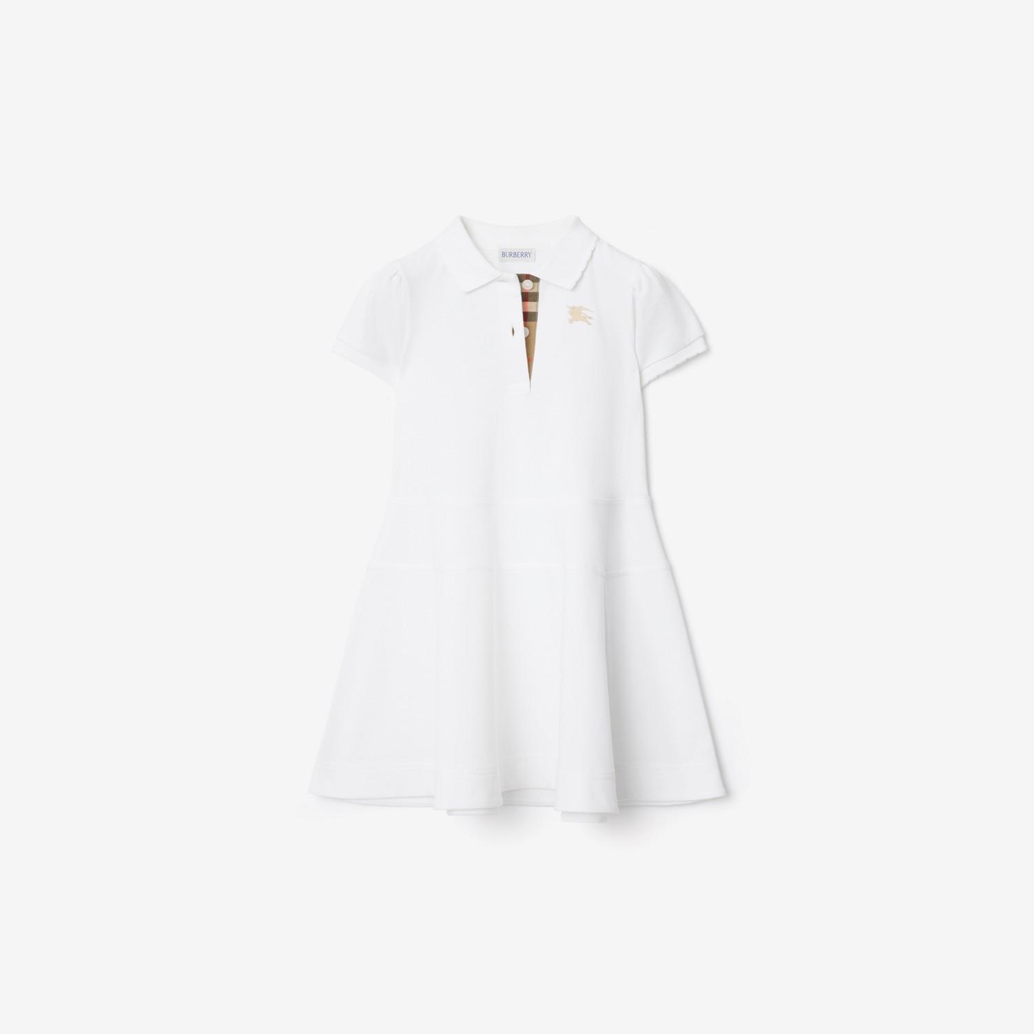 Cotton Polo Shirt Dress by BURBERRY