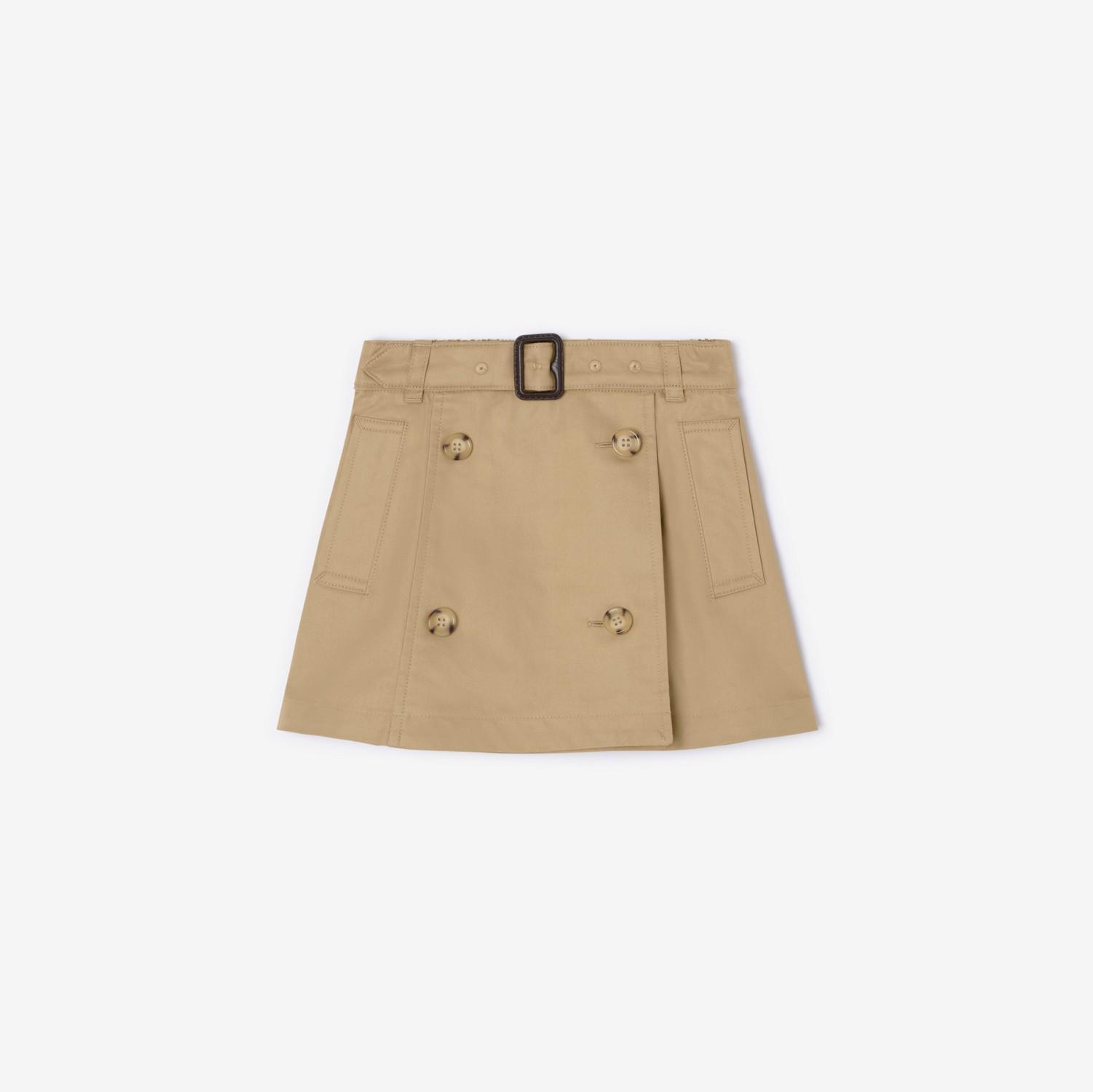 Cotton Trench Skirt by BURBERRY